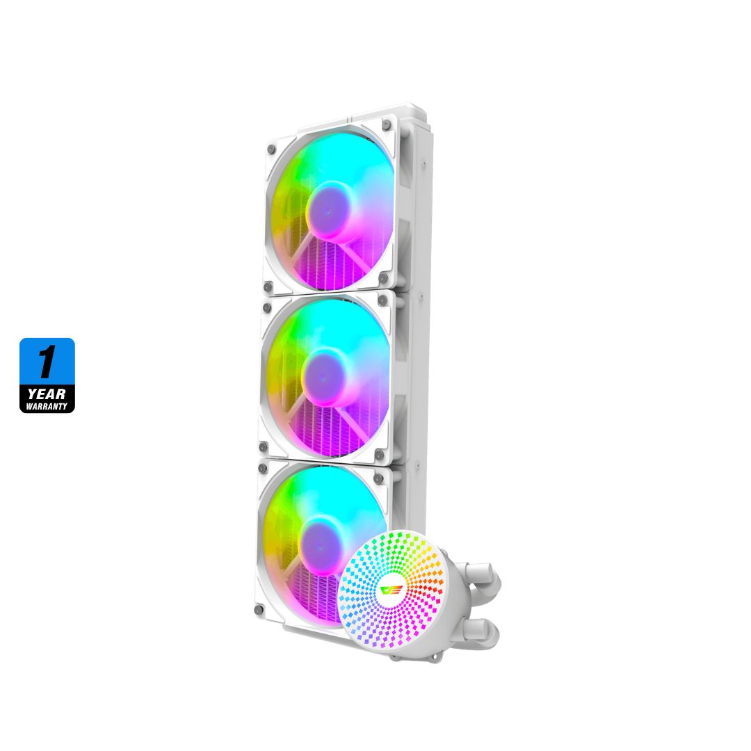 مبرد وحدة المعالجة المركزية السائل DarkFlash DC360 - أبيض