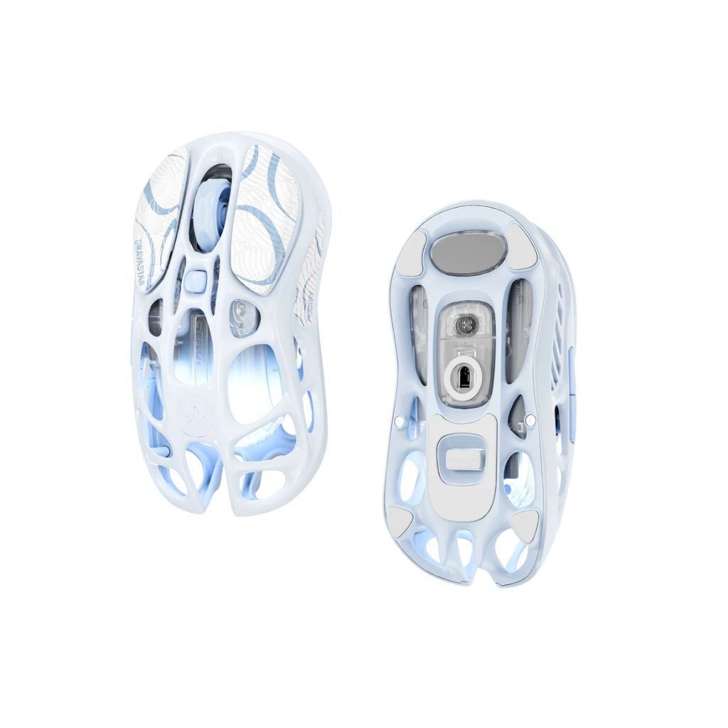 GravaStar Mercury M1 Pro Wireless PRO-BLU Gaming Mouse - Ice Blue