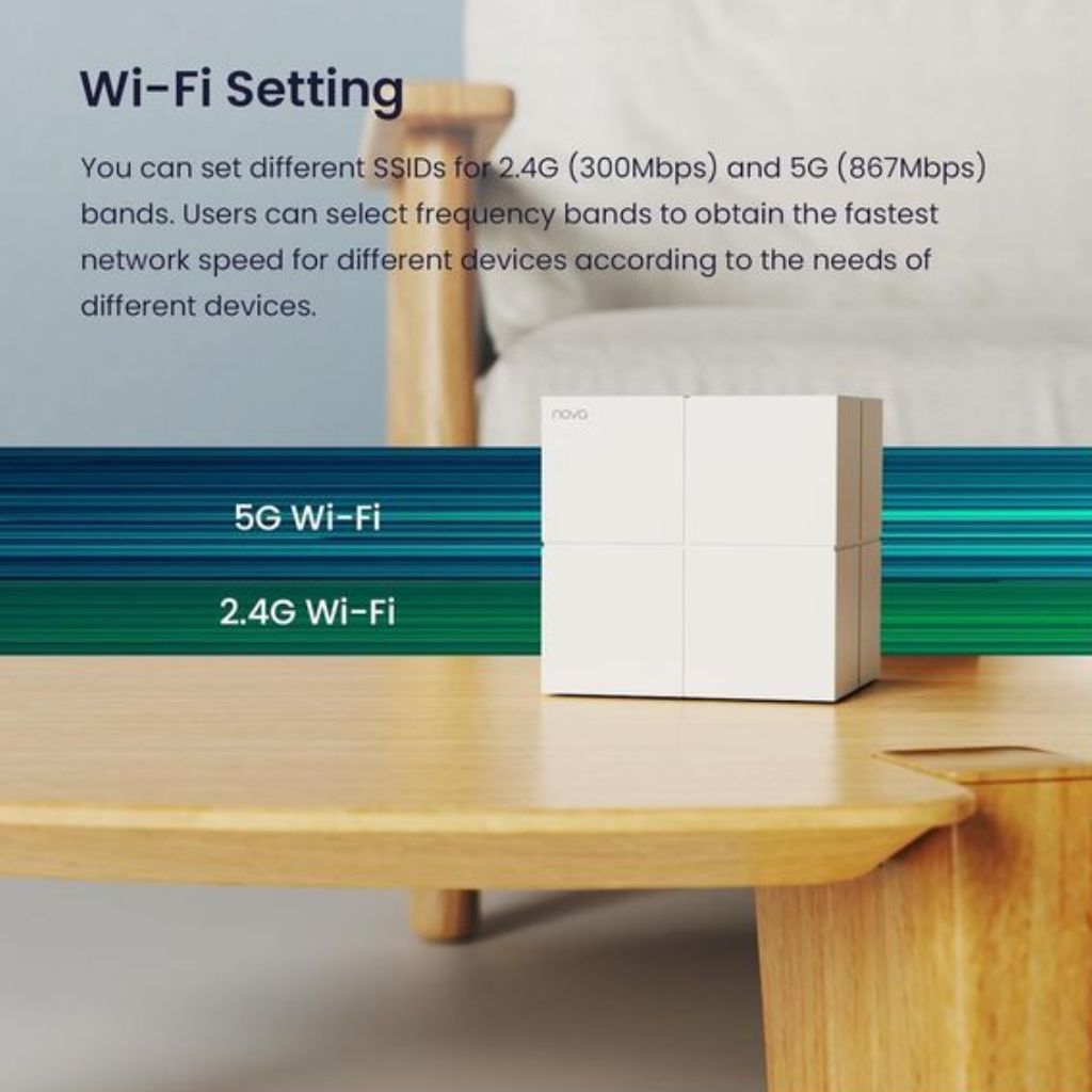 نظام Mesh Wi-Fi للمنزل بالكامل Tenda Nova MW6 عبوة من 3 قطع