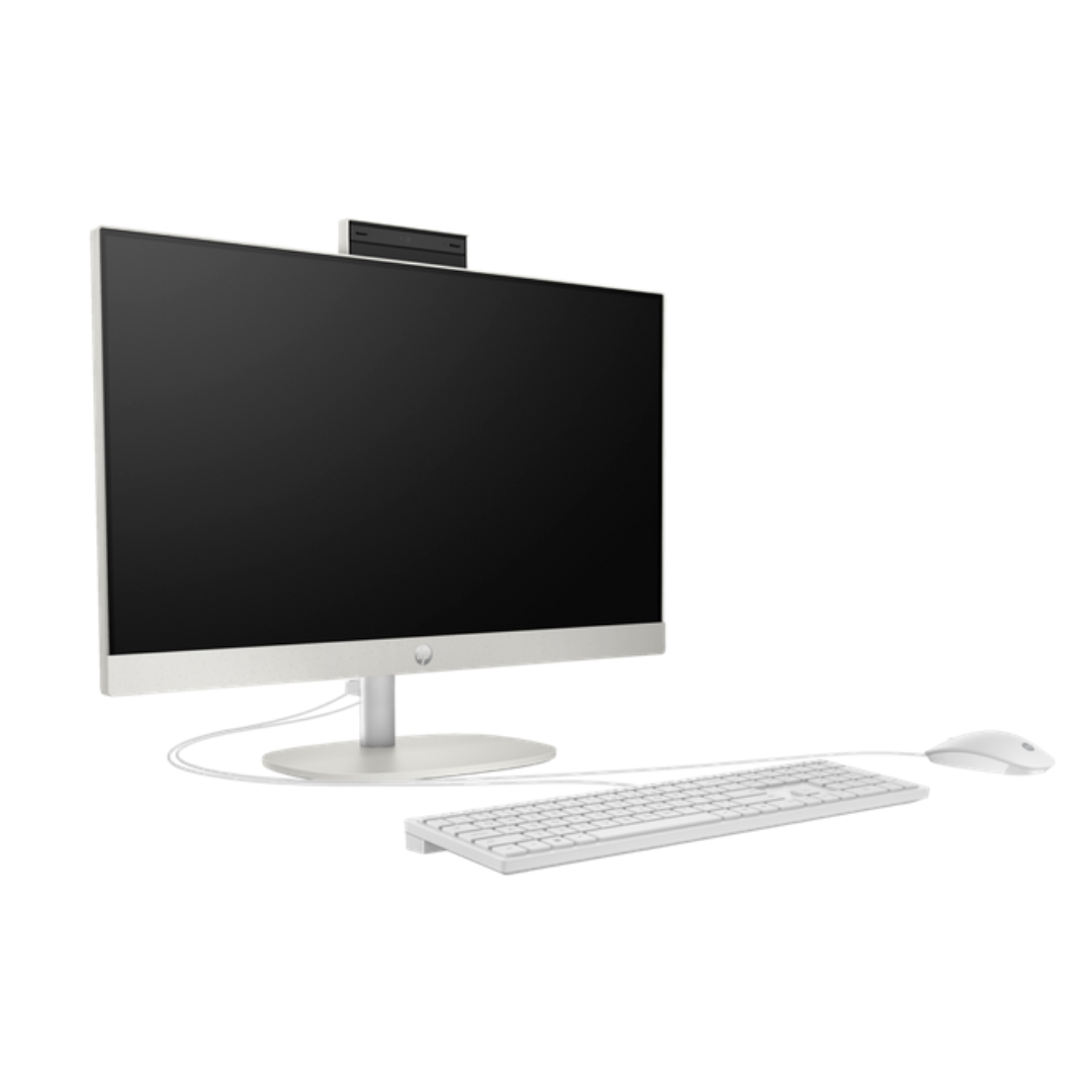 All in One HP 24-CR0323NH, Intel Core i5-1335U, RAM 8GB, SSD 512GB, Intel Iris Xe Graphics, 24 FHD IPS Touch Screen, Shell white