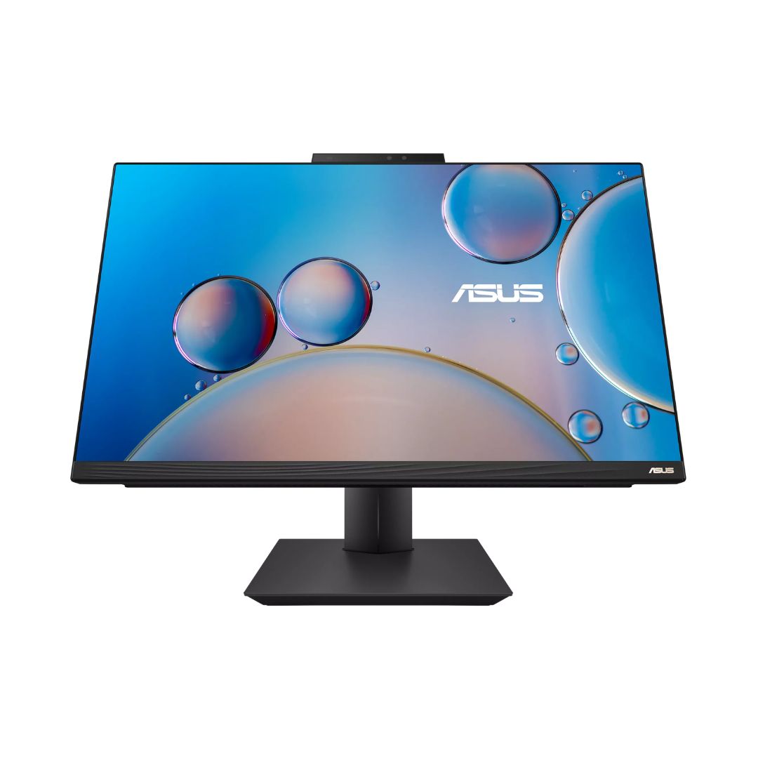 الكل في واحد ASUS E5702WV، معالج Intel Core i7-1360P، ذاكرة وصول عشوائي 8 جيجابايت، قرص صلب SSD 512 جيجابايت، رسومات Iris® Xᵉ، شاشة 27 بوصة FHD، أسود