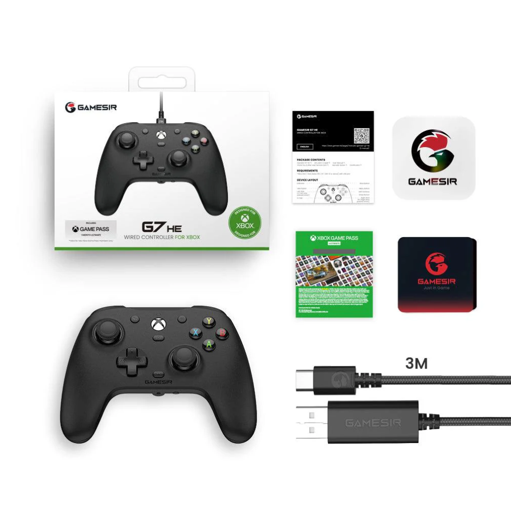 وحدة تحكم GameSir G7 HE السلكية لجهاز Xbox - أسود