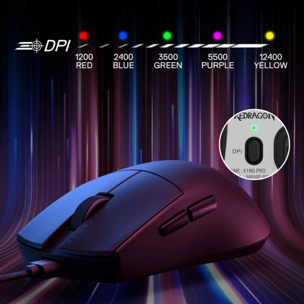 Redragon K1NG M724 1K Wireless - White
