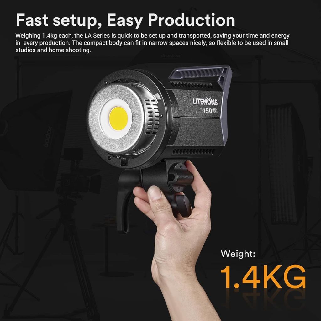 Godox LA150Bi Litemons Bi-Color LED Video Light – 190W COB