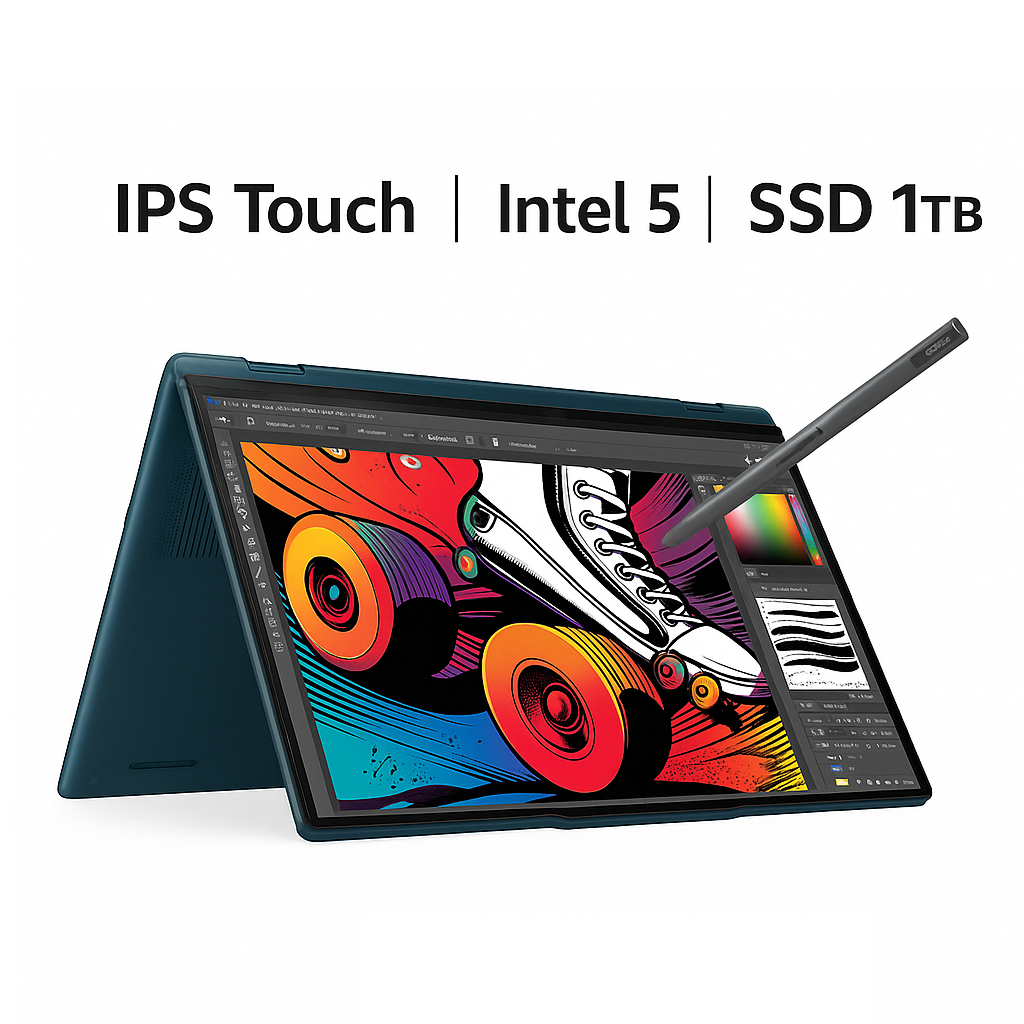 Lenovo Yoga 7 14IML9 - (56AX), Intel Core Ultra 5-125U, RAM 16GB, SSD 1TB, Intel® Graphics, 14.0 Inch WUXGA (1920x1200) IPS Touch, Tidal Teal