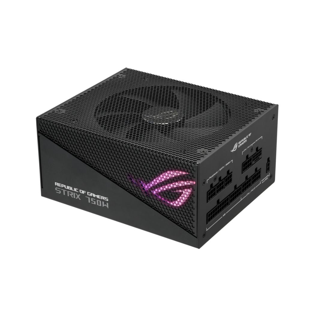 ASUS ROG STRIX GAMING 750W Gold Aura Edition، وحدات كاملة، 80+ Gold، PCIe 5.0، ATX 3.0، أسود