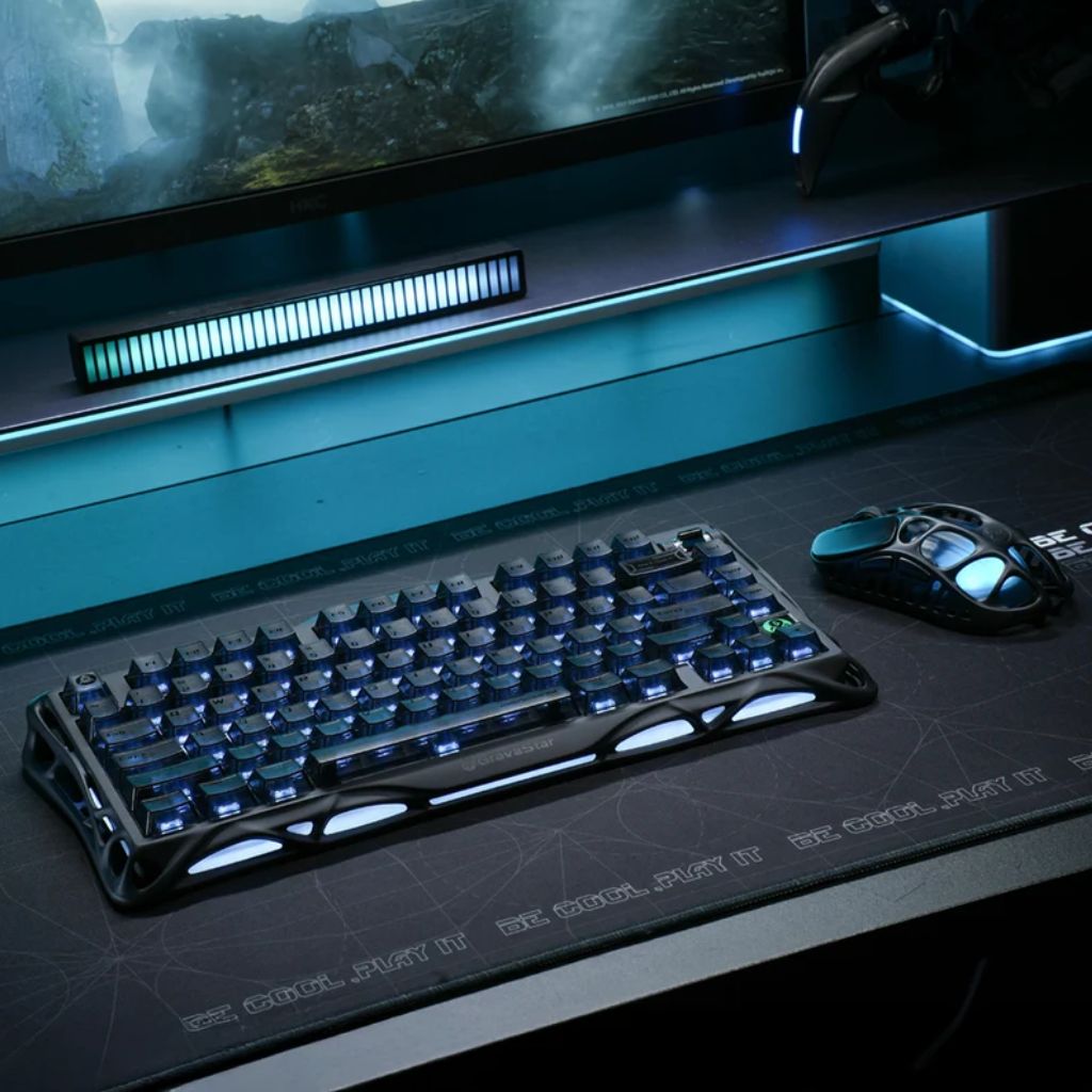 Gravastar Mercury K1 Wireless - Stealth Black Gaming Keyboard
