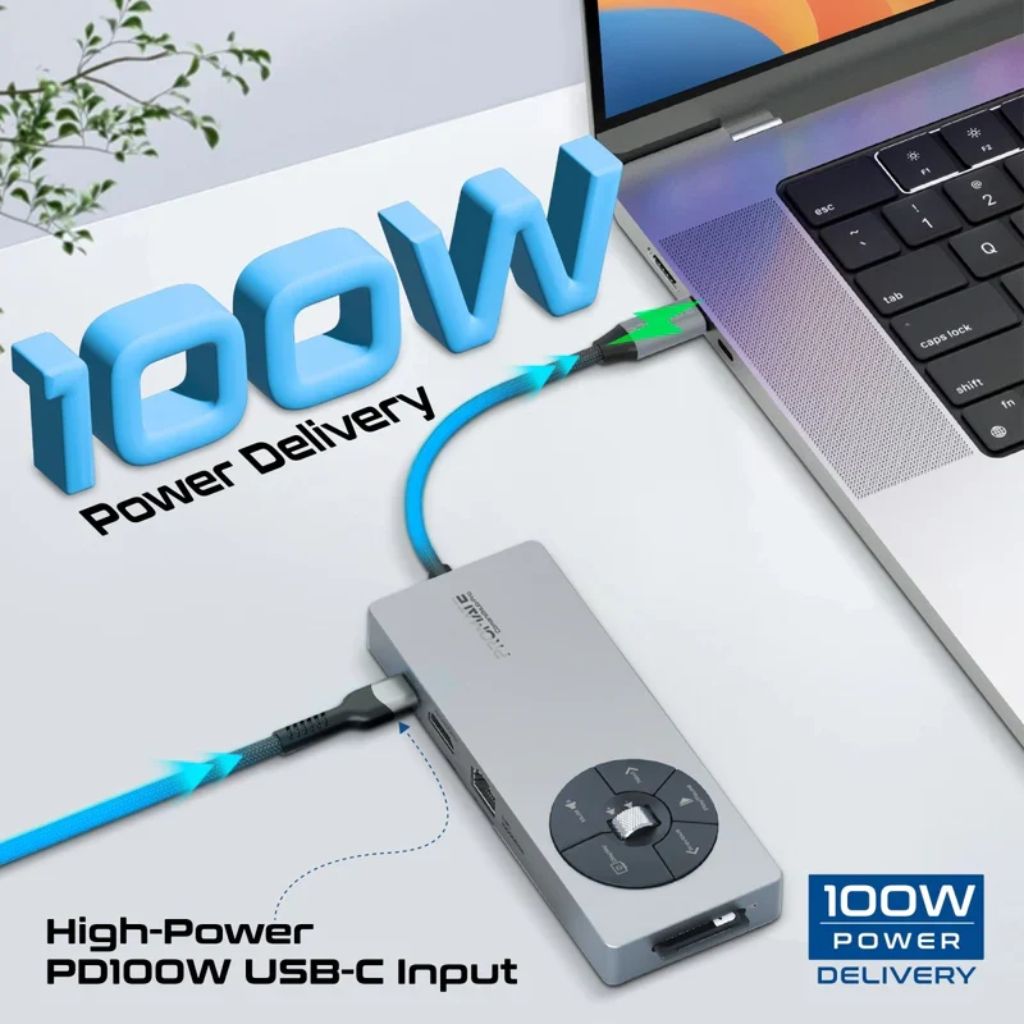 Promate CommandHub-Pro USB-C Hub - 14-in-1