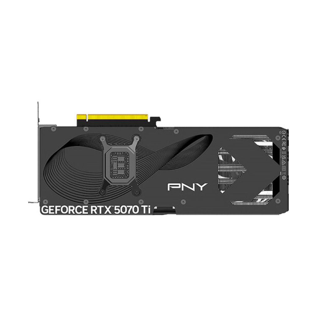 بطاقة رسوميات PNY GeForce RTX 5070 Ti OC - 16GB بثلاث مراوح