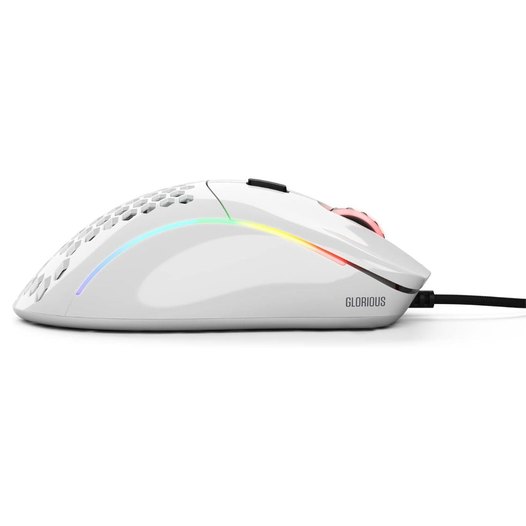 ماوس الألعاب السلكي Glorious Gaming Model D Minus - أبيض لامع