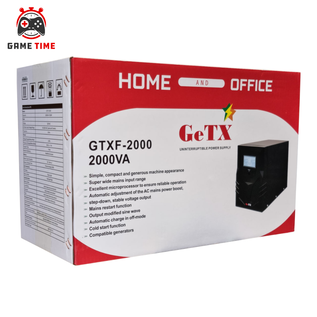 UPS Gaming GeTX GTXF-2000 (2000VA) Line interactive, 12V-12A *2 Battery, Red Box