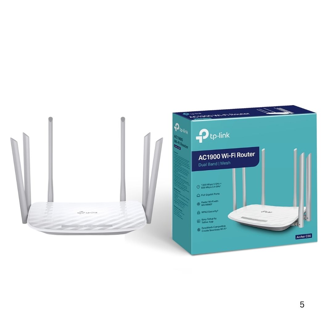 راوتر TP Link Archer C86 AC1900 اللاسلكي بتقنية MU-MIMO
