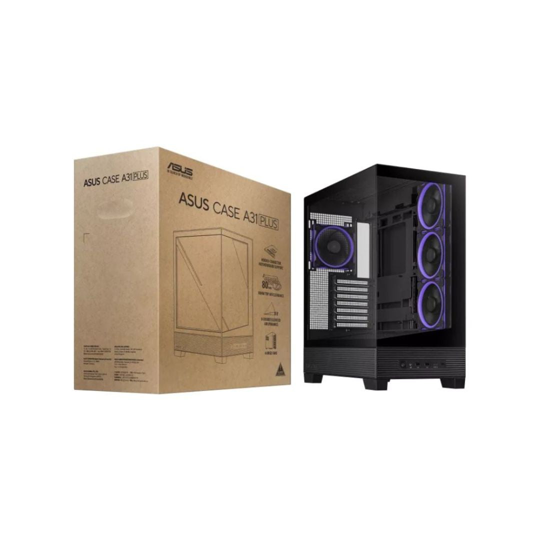 ASUS A31 PLUS Case , 4 Fan ARGB - Black