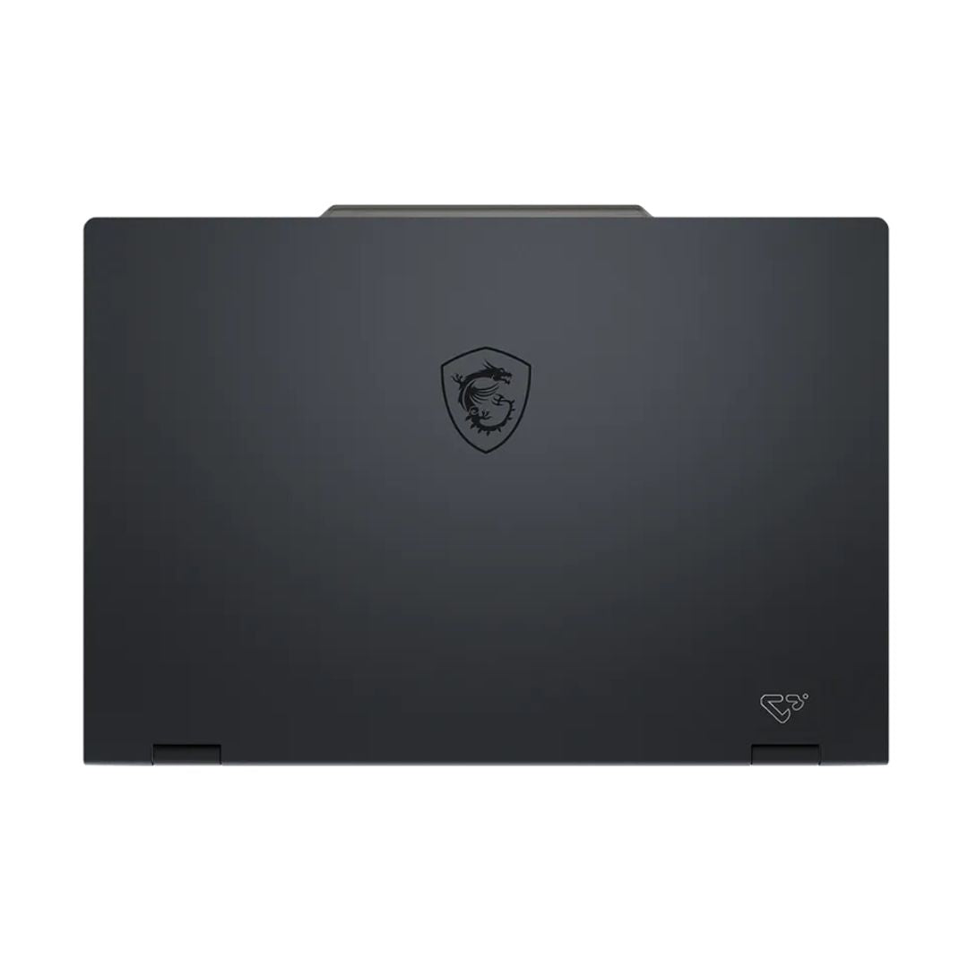 لابتوب MSI Cyborg 15 B13WFKG-492XAE، معالج Intel Core i7-13620H، ذاكرة وصول عشوائي 16 جيجابايت، قرص صلب SSD بسعة 512 جيجابايت، بطاقة رسومات RTX 5060 بسعة 8 جيجابايت، شاشة 15.6 بوصة FHD IPS بتردد 144 هرتز. لون أسود شفاف