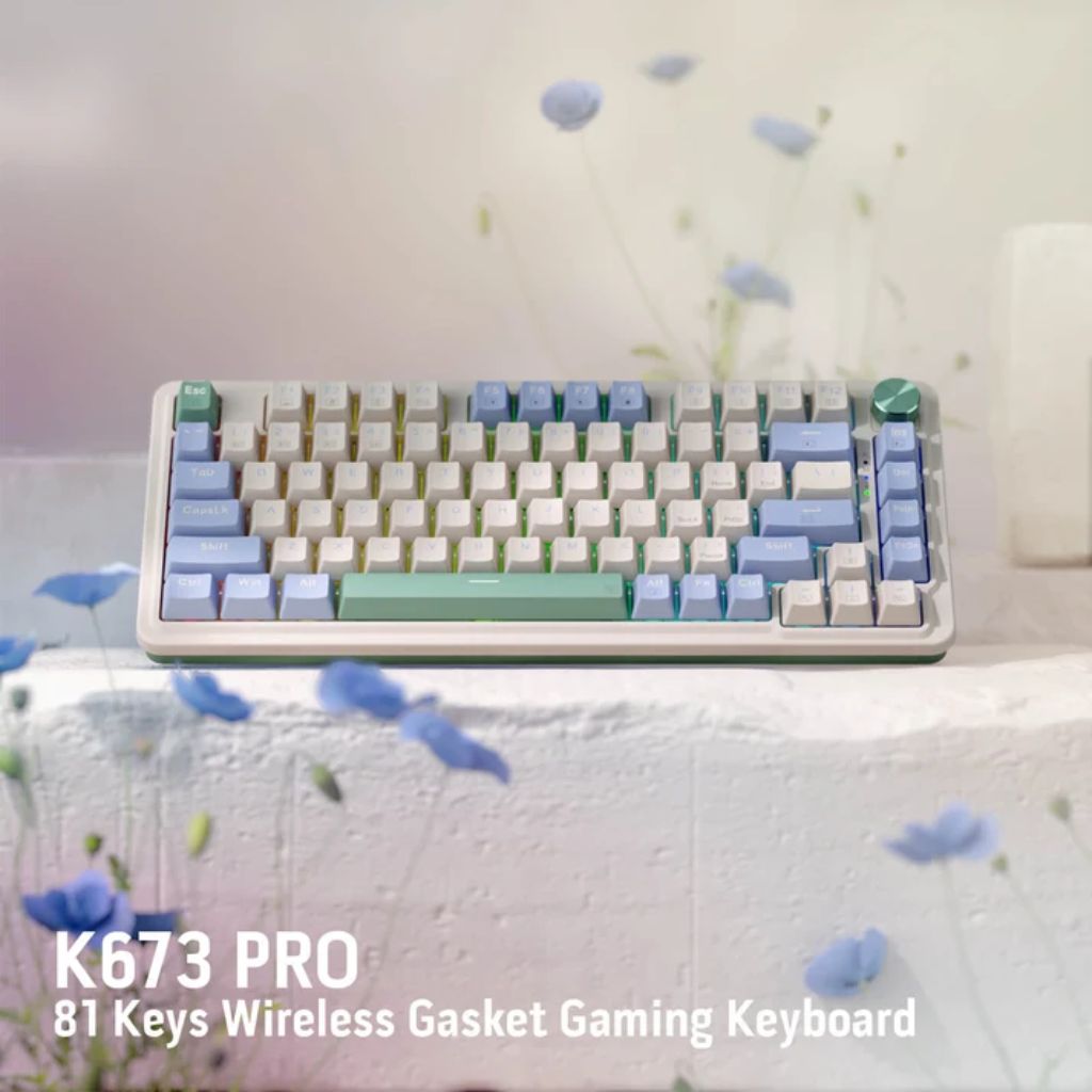 Redragon UCAL K673WB PRO Wireless Gaming Keyboard - White
