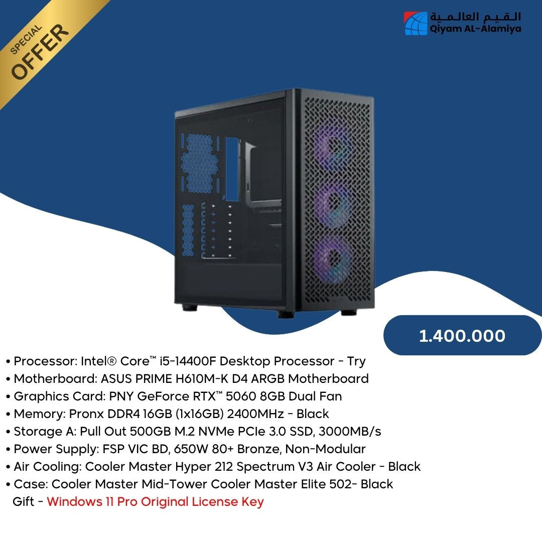 Pc Build  Intel i5-14400F, RTX 5060 8GB
