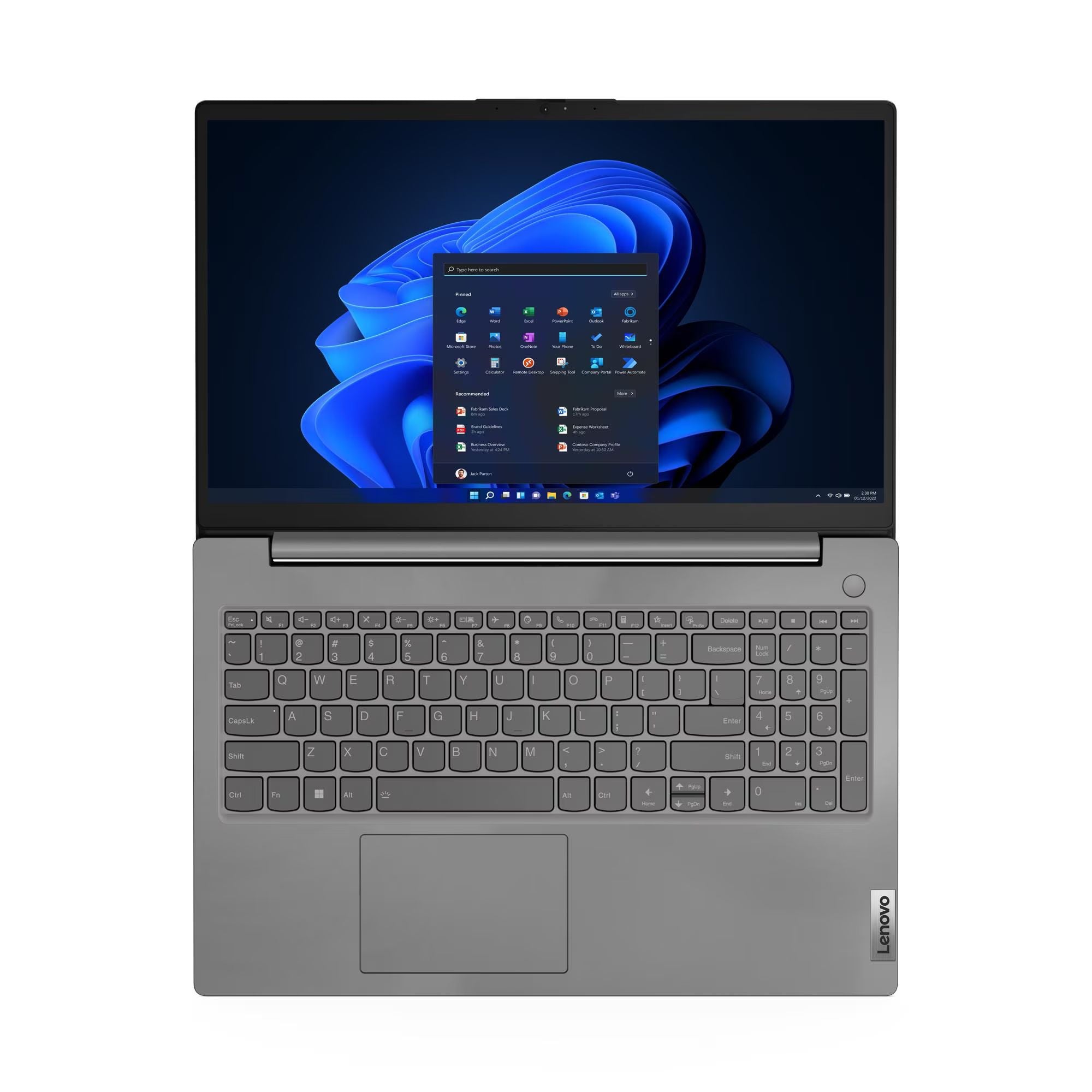 لينوفو V15 G4 - (بدون دبوس)، معالج AMD Ryzen 7-7730U، ذاكرة وصول عشوائي 8 جيجابايت، قرص صلب SSD بسعة 512 جيجابايت، شاشة مدمجة 15.6 بوصة FHD، لون رمادي حديدي