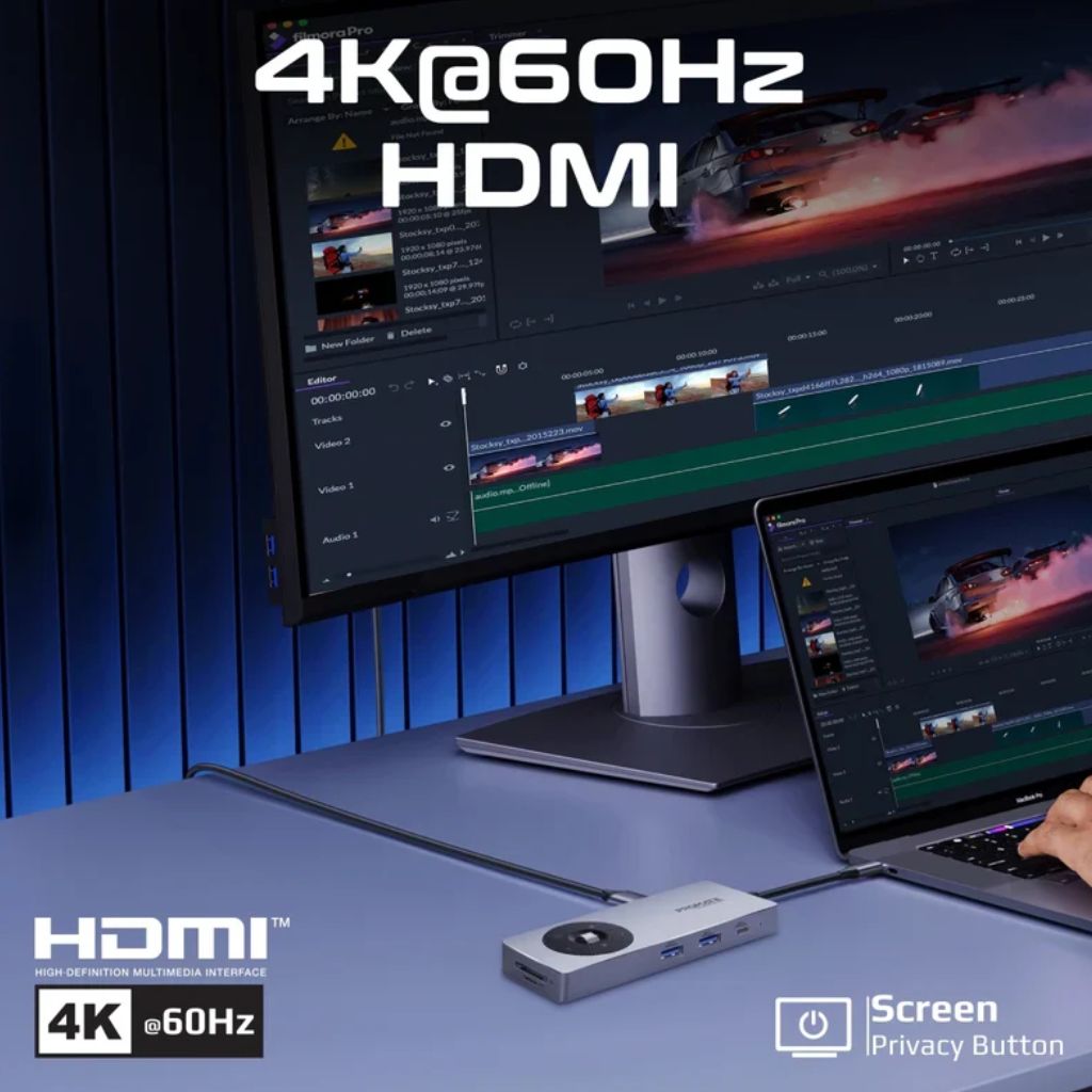 Promate CommandHub-Pro USB-C Hub - 14-in-1