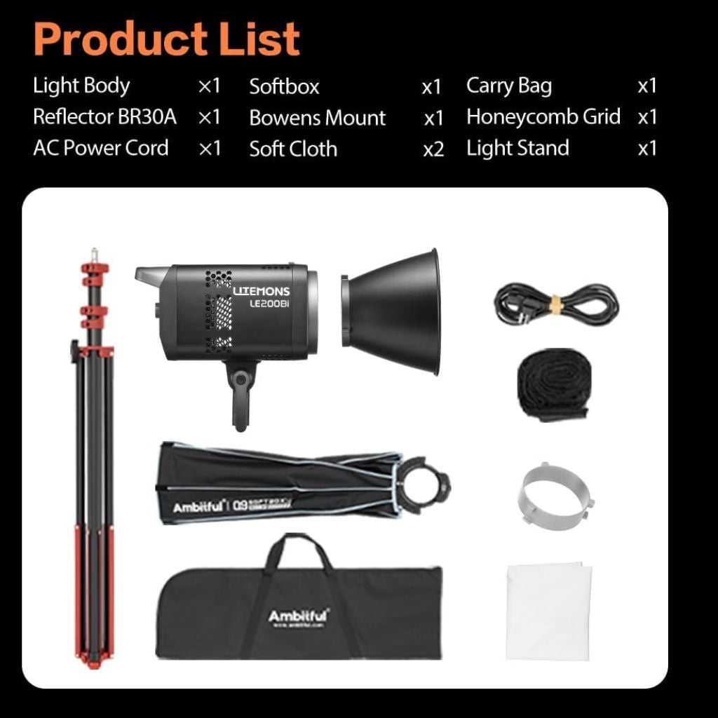 Godox LE200Bi Litemons Bi-Color LED Video Light