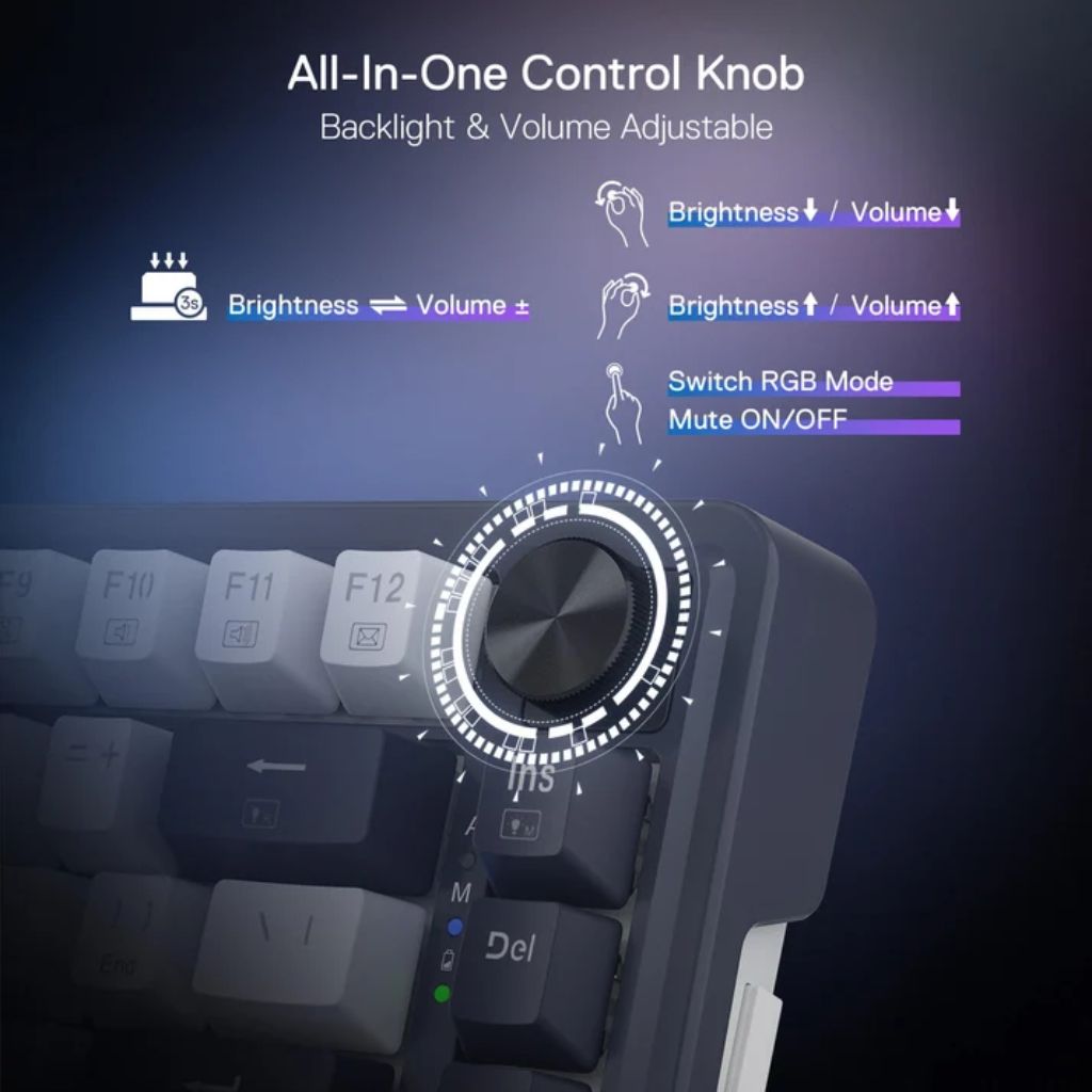 Redragon UCAL K673SP PRO Wireless Gaming Keyboard - Black