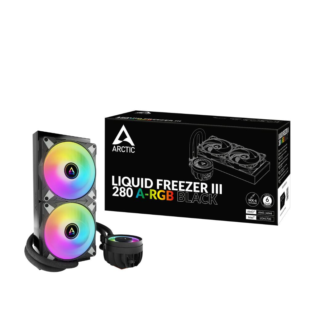 Arctic Liquid Freezer III 280 A‑RGB | Black Liquid Cooler in Iraq