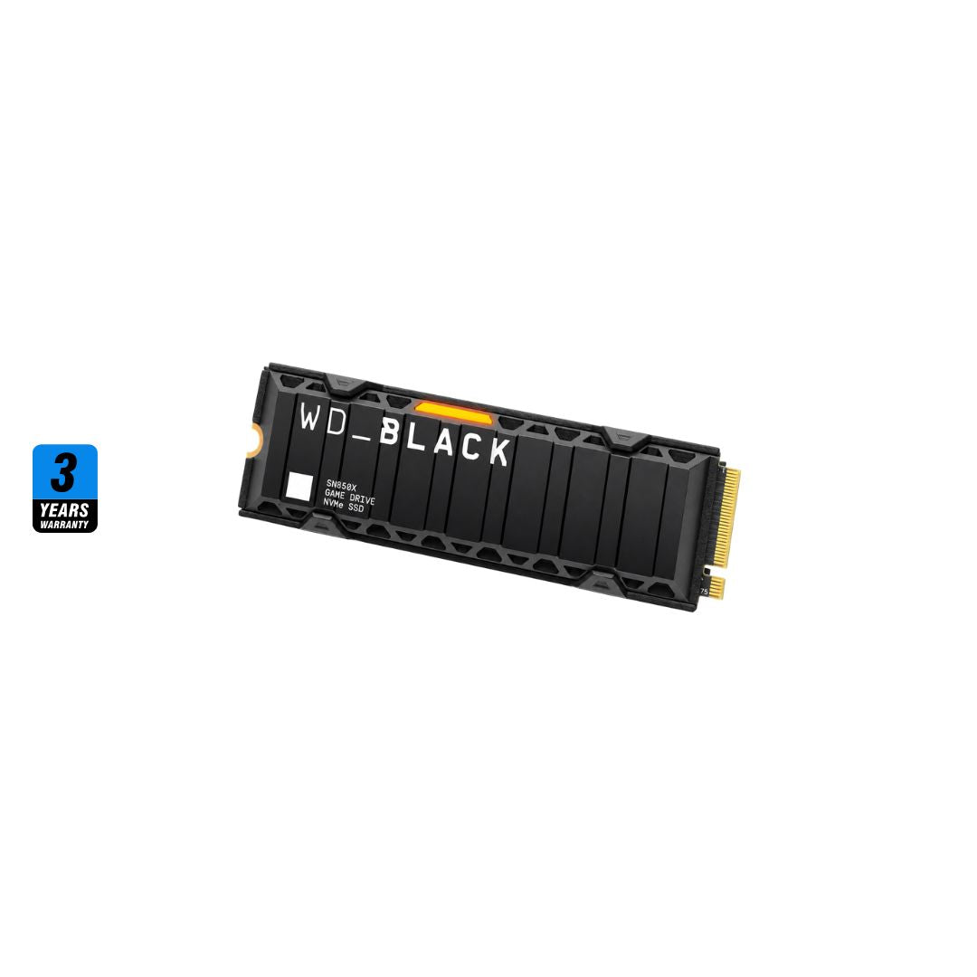 WD BLACK SN850X 1 تيرابايت مع مشتت حراري، 7300 ميجابايت/ثانية M.2 NVME، PCIe 4.0