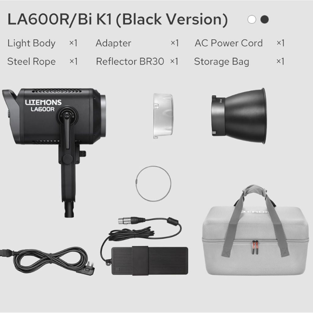 Godox LA600R Litemons RGB LED Video Light – Full-Color COB (K1 Kit) - 600W
