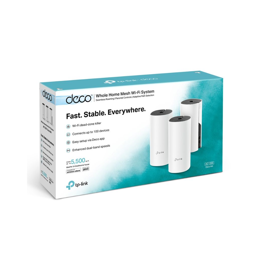 TP-Link Deco M4 AC1200 Wi-Fi 5 Mesh 3-Pack | Iraq