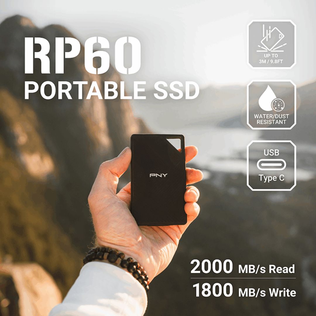 PNY RP60 2TB Type-C Portable External SSD