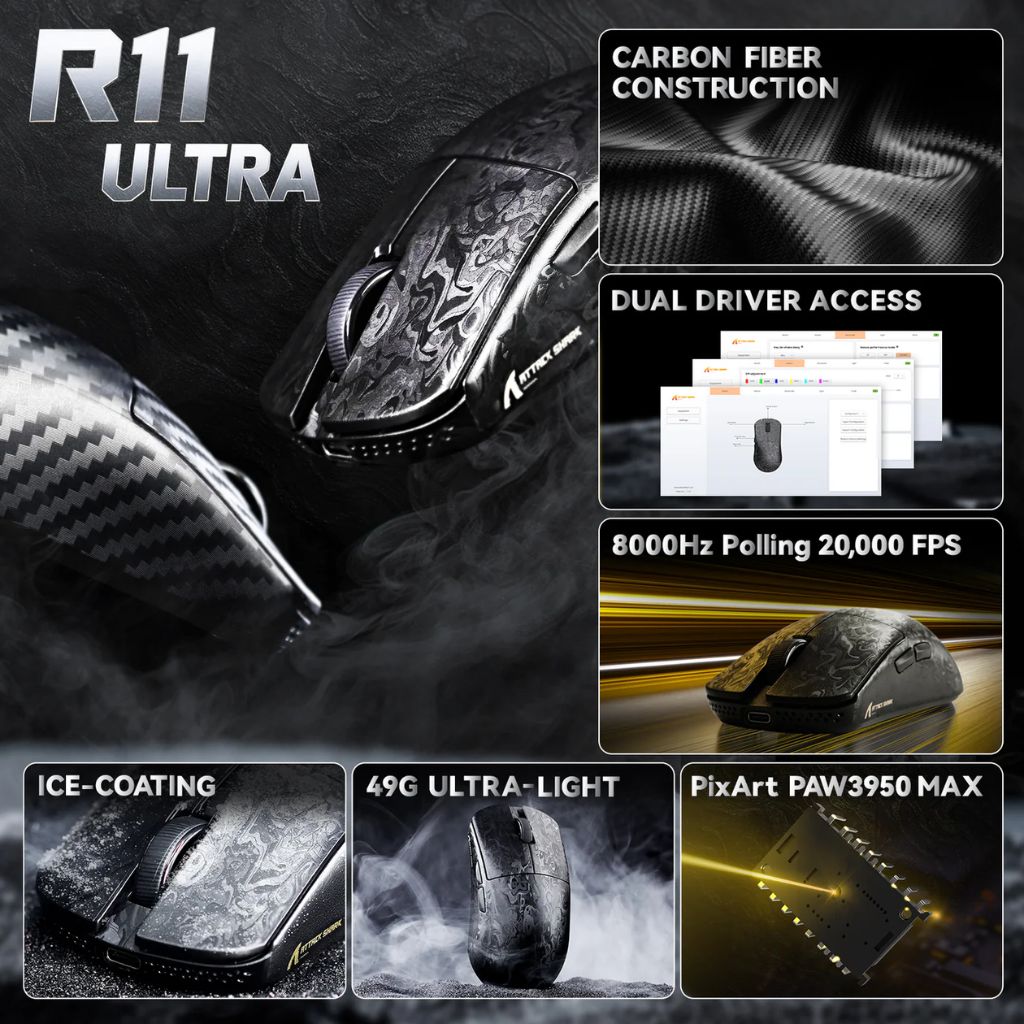 Attack Shark R11 Ultra Wireless - Blade
