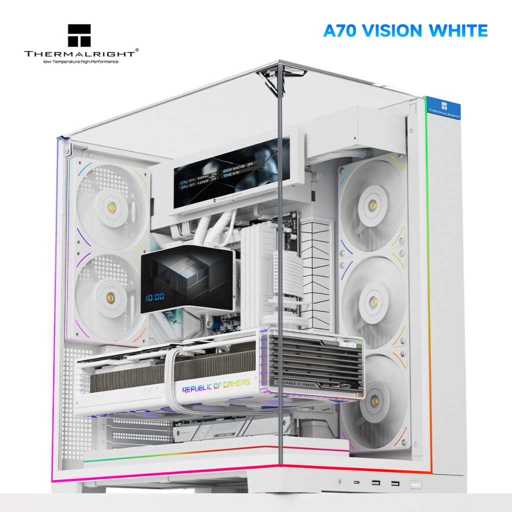 Thermalright TR-A70 VISION ATX Computer Case - White