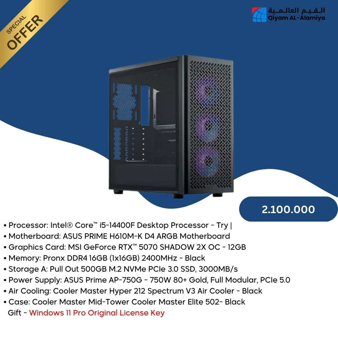Pc Build  Intel i5-14400F, RTX 5070 12GB