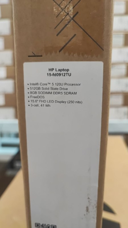 HP 15-fd0912TU, Intel Core 5-120U, RAM 8GB, SSD 512GB , Intel Iris Xe Graphics, 15.6 Inch FHD, silver