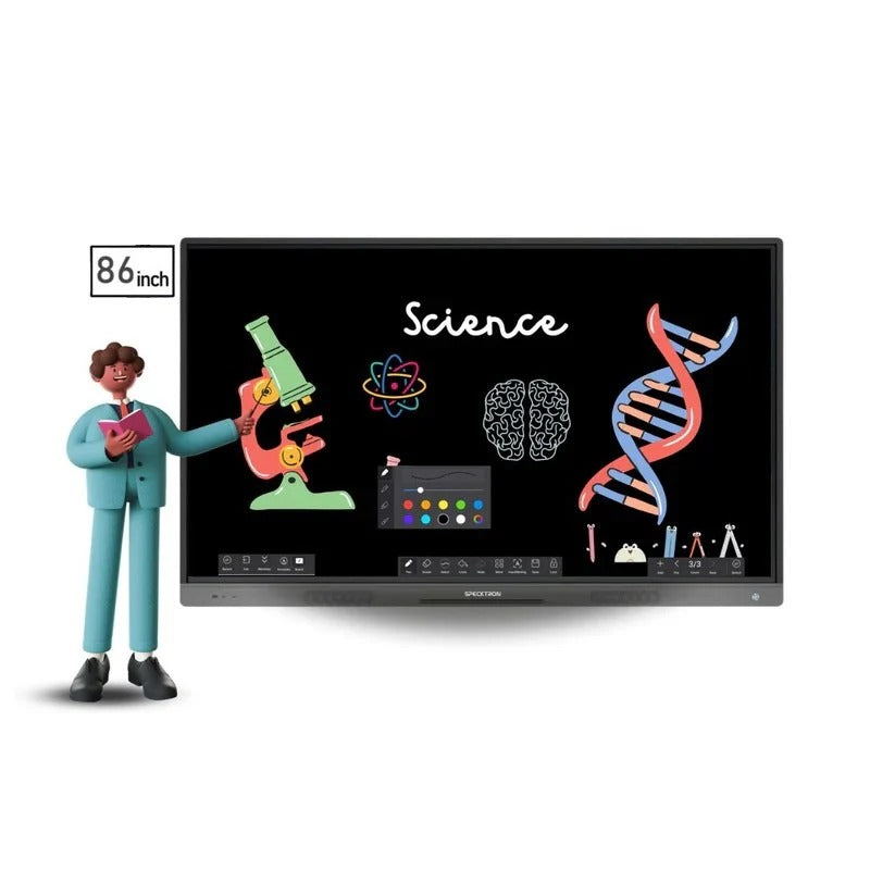 Luminex 86-Inch 4K UHD & AI Built-in Camera Smart Interactive Whiteboard, Android 15.0, RAM 16GB, Storage 256GB