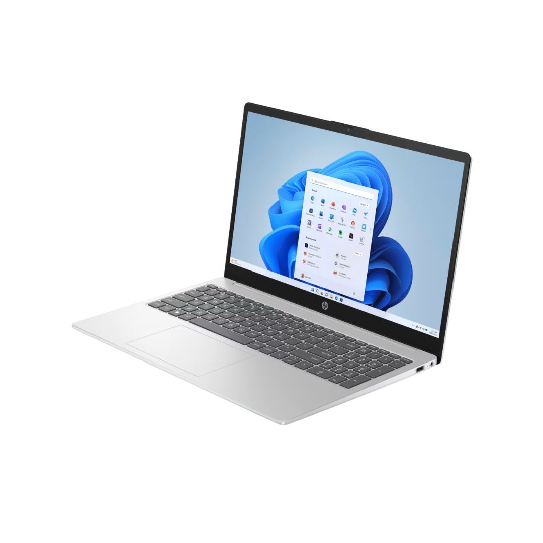 HP Laptop AI 15-fd2100TU, Intel Core Ultra 5-225U, RAM 16GB, SSD 512GB, Intel Graphics, 15.6 Inch FHD IPS, Natural Silver