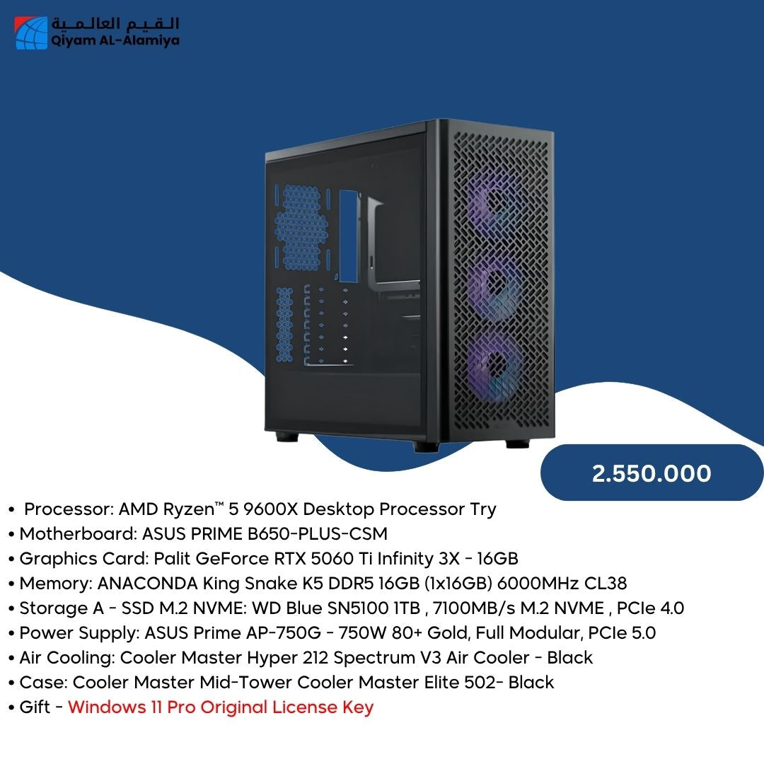 Pc Build AMD 5 9600X , RTX5060 Ti 16GB