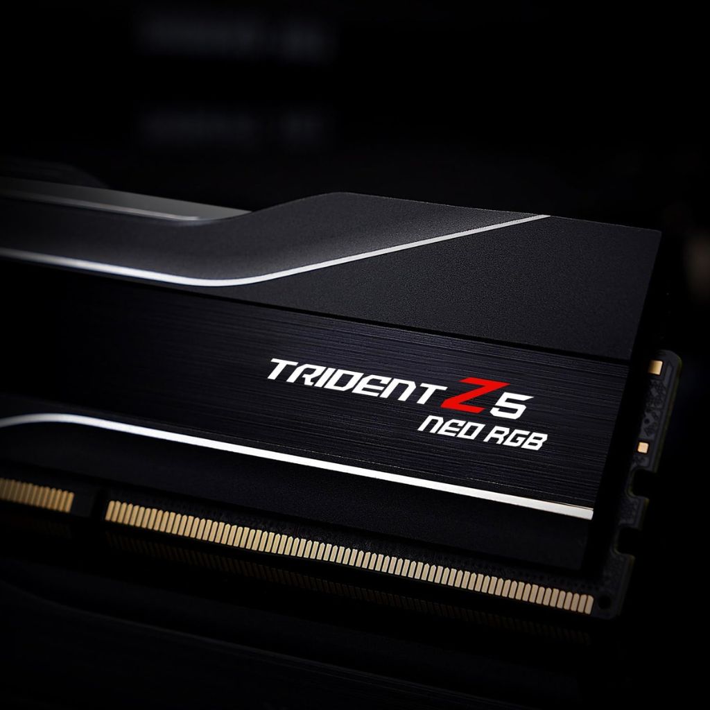 G.SKILL Trident Z5 RGB 32GB (2×16GB) DDR5 6400MHz CL32 Desktop Memory - Matte Black