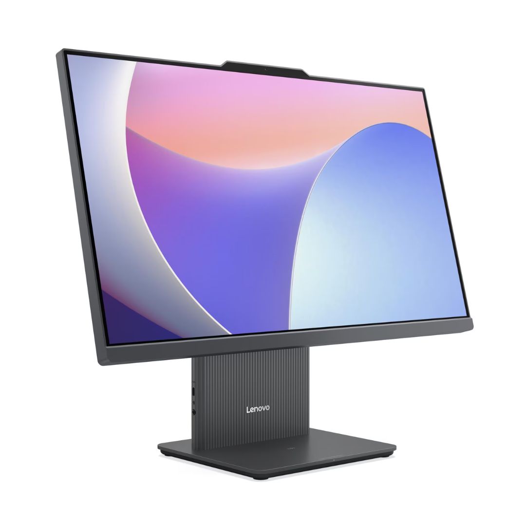 جهاز الكل في واحد Lenovo IdeaCentre AIO 24IRH9 (MBAK)، معالج Intel Core i5-13420H، ذاكرة وصول عشوائي 8 جيجابايت، قرص SSD سعة 512 جيجابايت، رسومات Intel UHD، شاشة 23.8 بوصة FHD IPS بتردد 100 هرتز، رمادي لونا