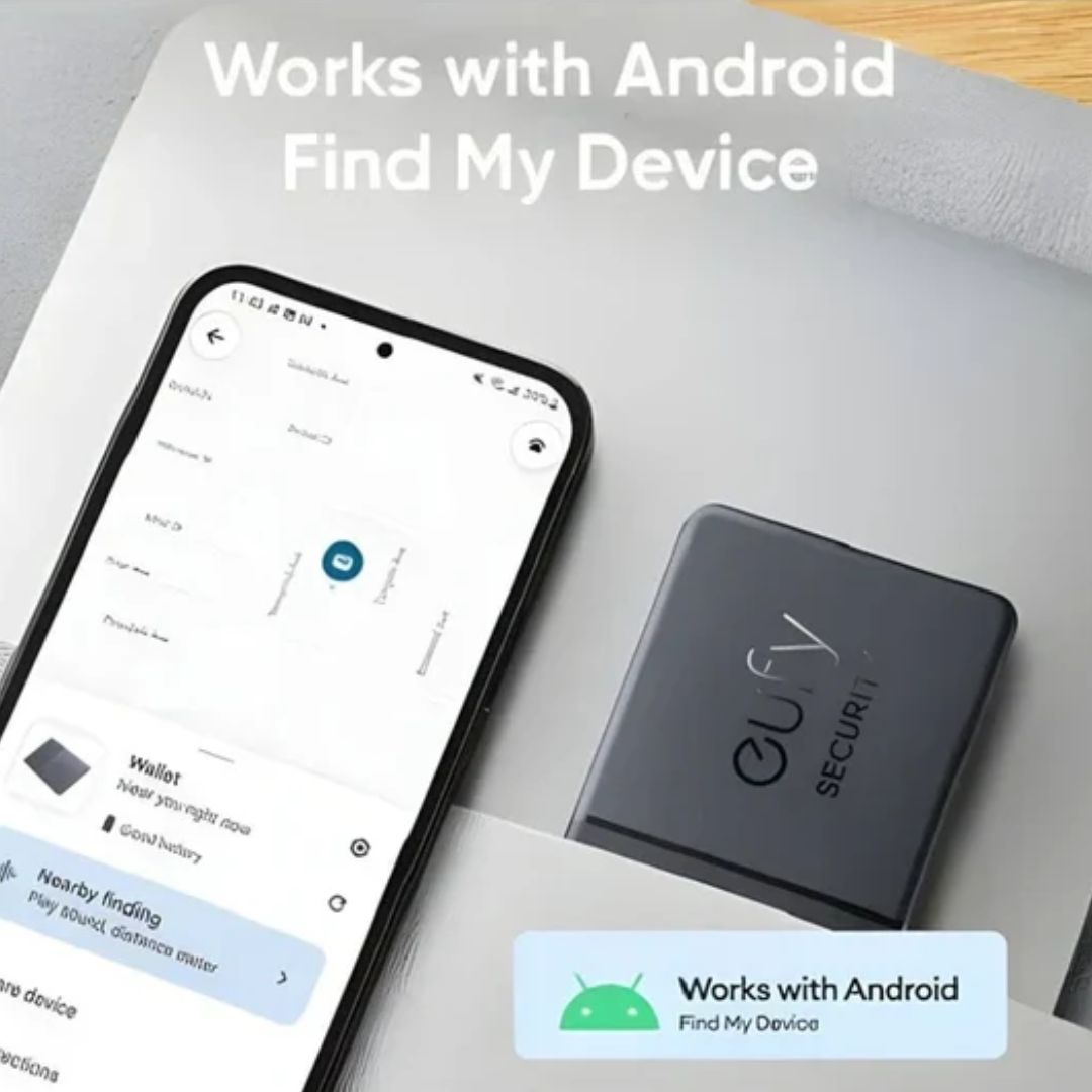 جهاز تتبع Anker eufy SmartTrack Card T87B5011 للأندرويد - أسود