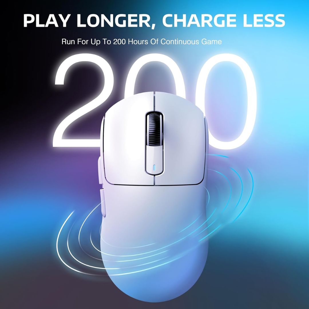 ATTACK SHARK X3  Wireless Gaming Mouse - White