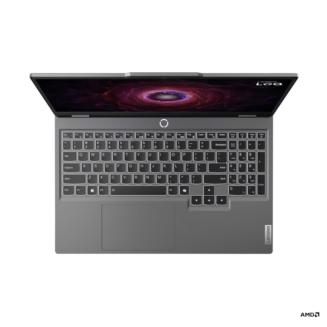 Lenovo LOQ 15ARP9 - (57PS) Ryzen 5-7235HS, RAM 16GB, SSD 512GB, RTX 3050-6G, 15.6 Inch FHD, Luna Grey