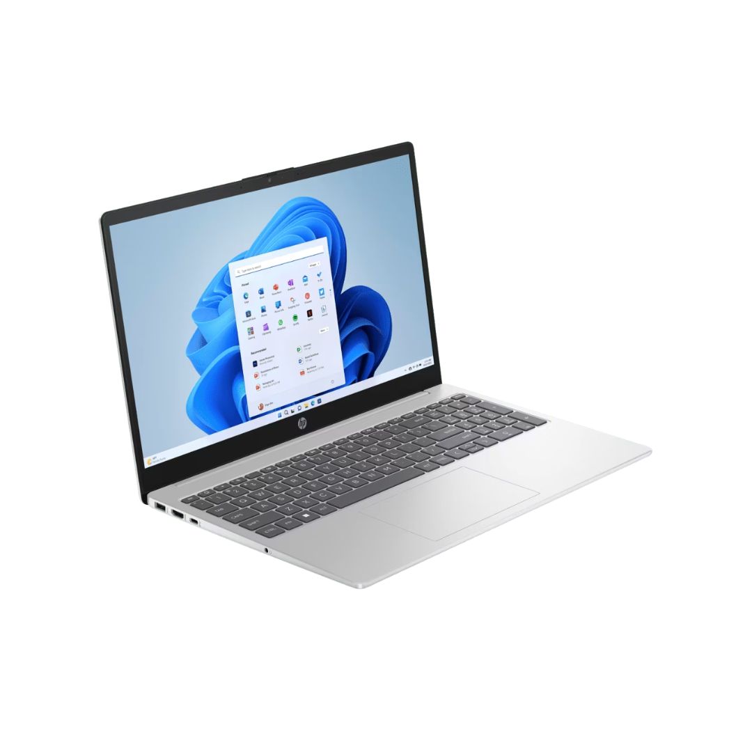 HP Laptop AI 15-fd2100TU, Intel Core Ultra 5-225U, RAM 16GB, SSD 512GB, Intel Graphics, 15.6 Inch FHD IPS, Natural Silver