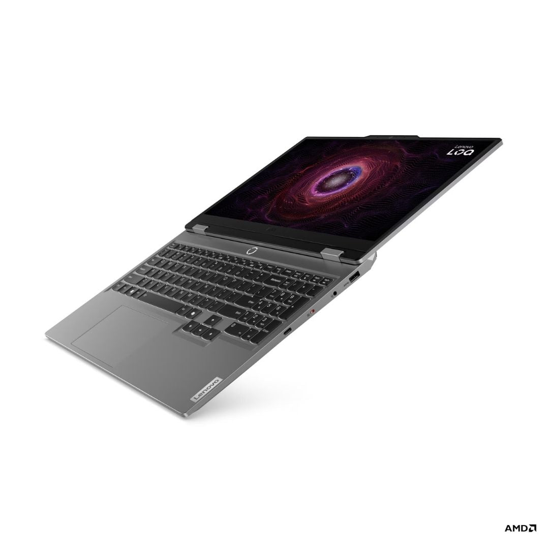 Lenovo LOQ 15ARP9 - (57PS) Ryzen 5-7235HS, RAM 16GB, SSD 512GB, RTX 3050-6G, 15.6 Inch FHD, Luna Grey