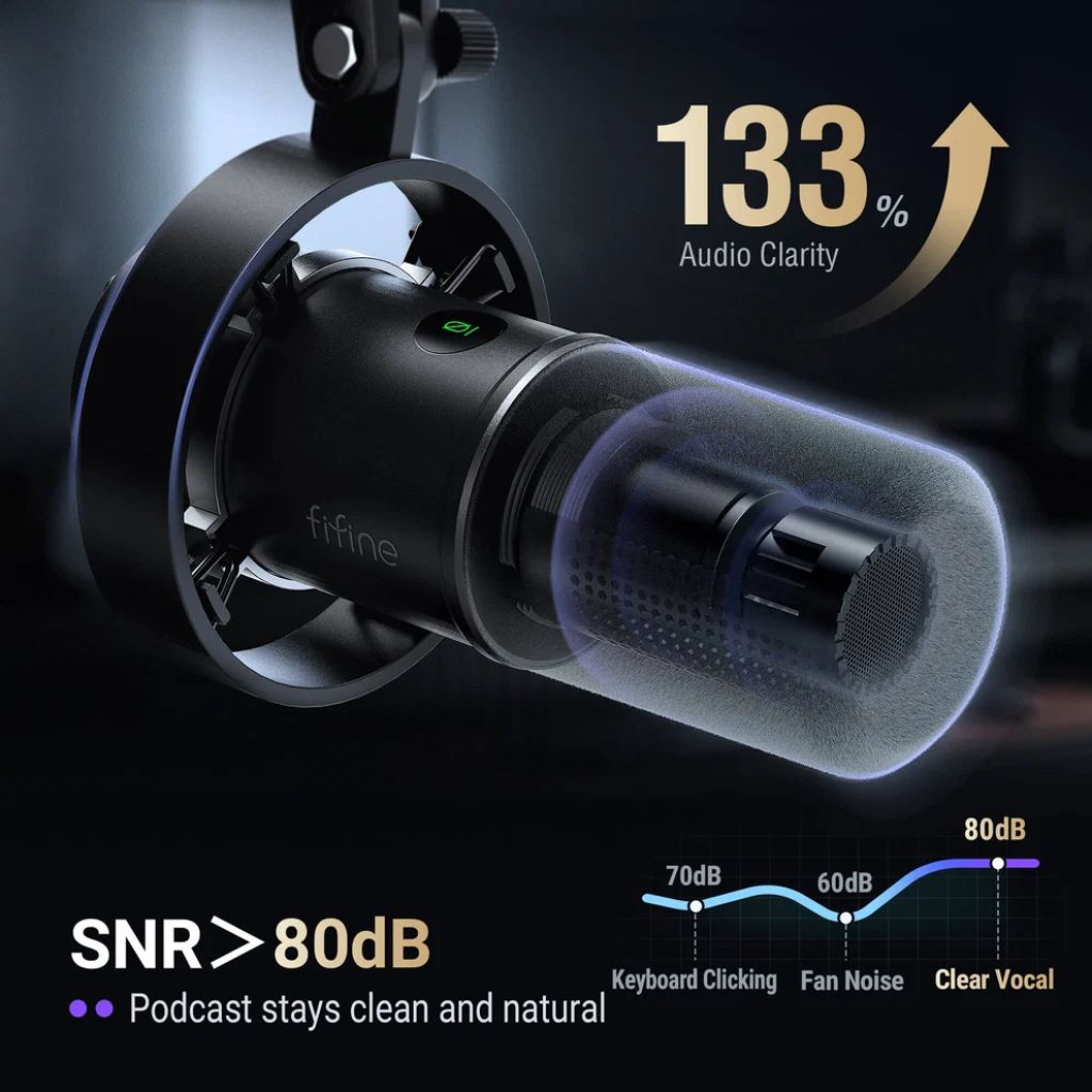 FIFINE AmpliTank K688 - USB/XLR Dynamic Microphone