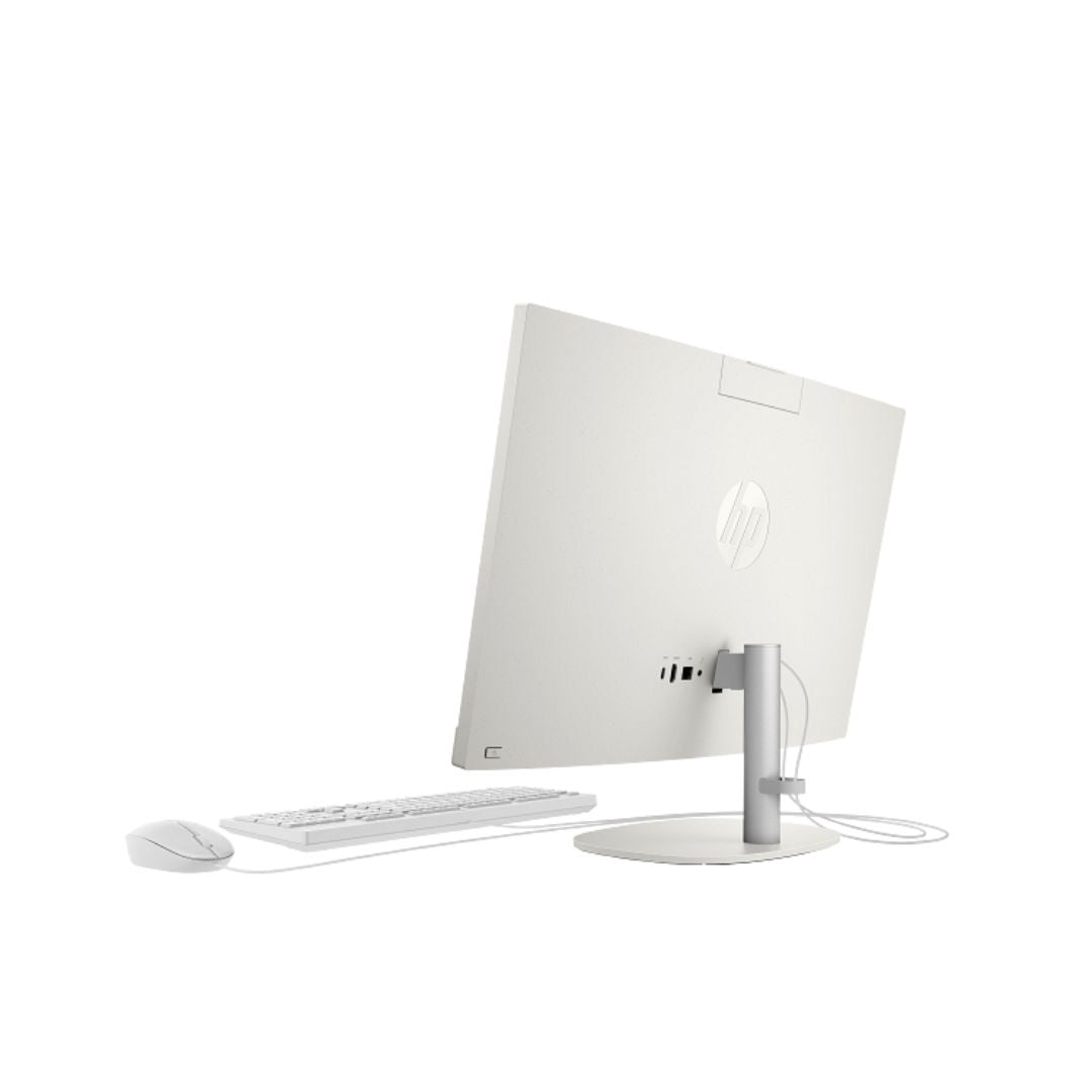 كمبيوتر الكل في واحد HP ProOne 240 G10، معالج Intel Core i7-1355U، ذاكرة وصول عشوائي 16 جيجابايت، قرص صلب 512 جيجابايت SSD، بطاقة رسوميات Intel Iris Xe Graphics، شاشة 23.8 بوصة عالية الدقة، لون أبيض