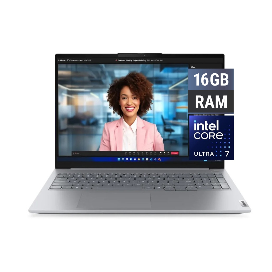 Lenovo ThinkBook 16 G8 - (2KGR), Intel® Core Ultra 7-255H, RAM 16GB (Upgraded), SSD 512GB, Intel Graphics, 16 Inch WUXGA IPS 60Hz, Arctic Grey