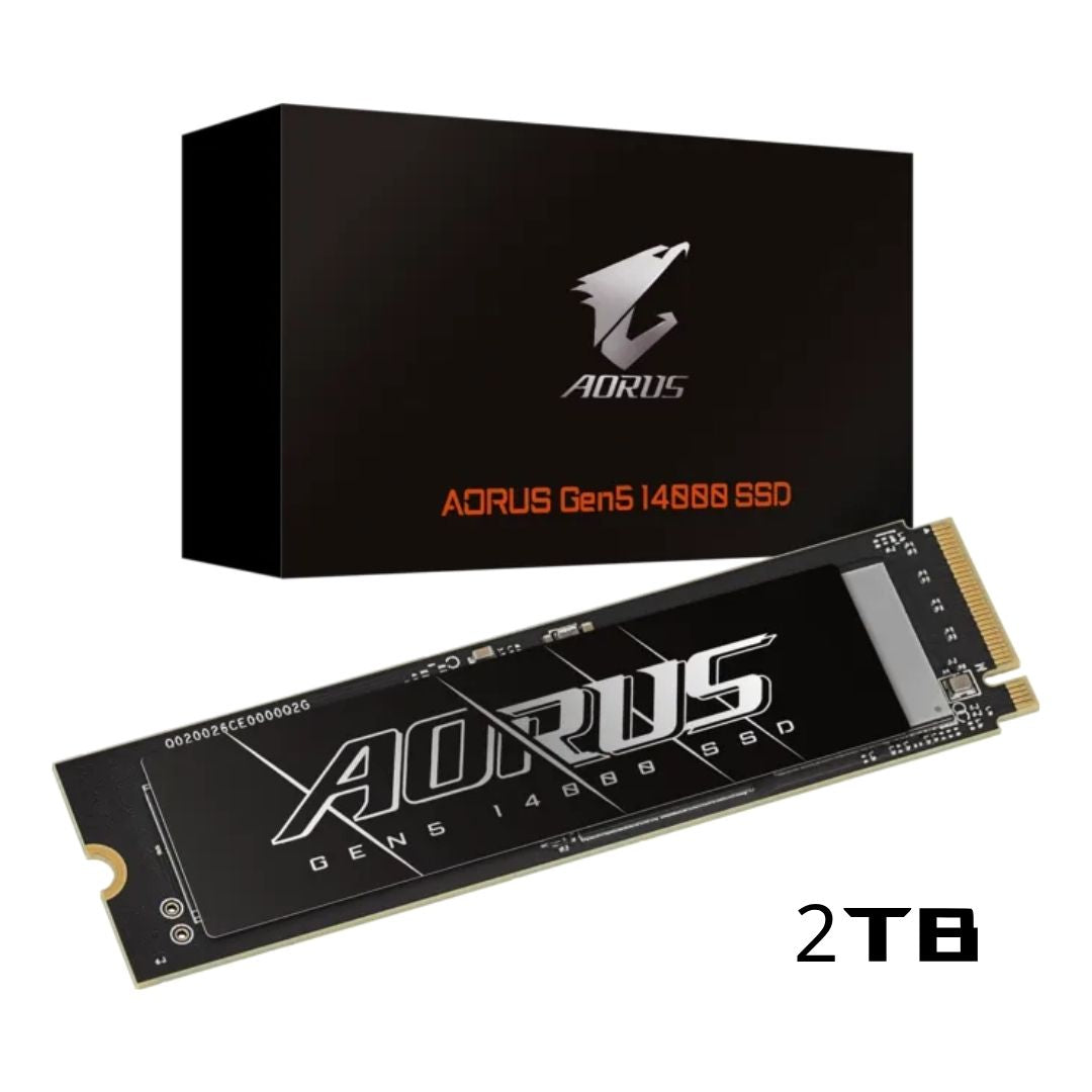 Gigabyte AORUS 14000 2TB, 14,500MB/s M.2 NVME, PCIe 5.0