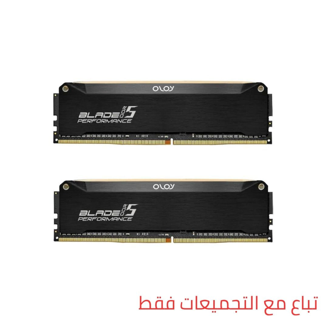 OLOy DDR5 RAM 32GB (2x16GB) Black Hairline Blade RGB 5600MHz CL40