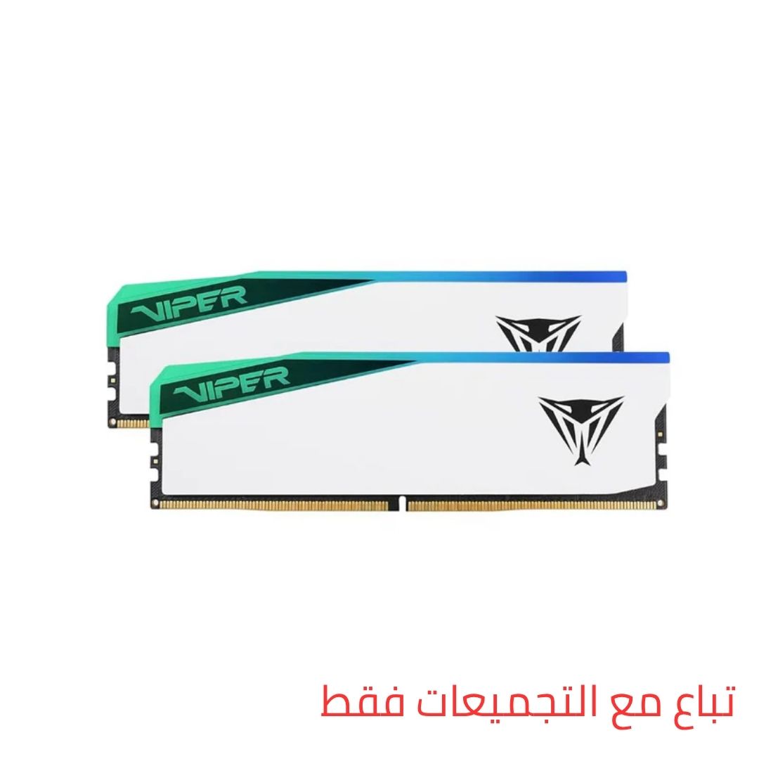 Patriot Viper Elite 5 DDR5 RAM 32GB (2x16GB) 6000MHz RGB CL30 - White