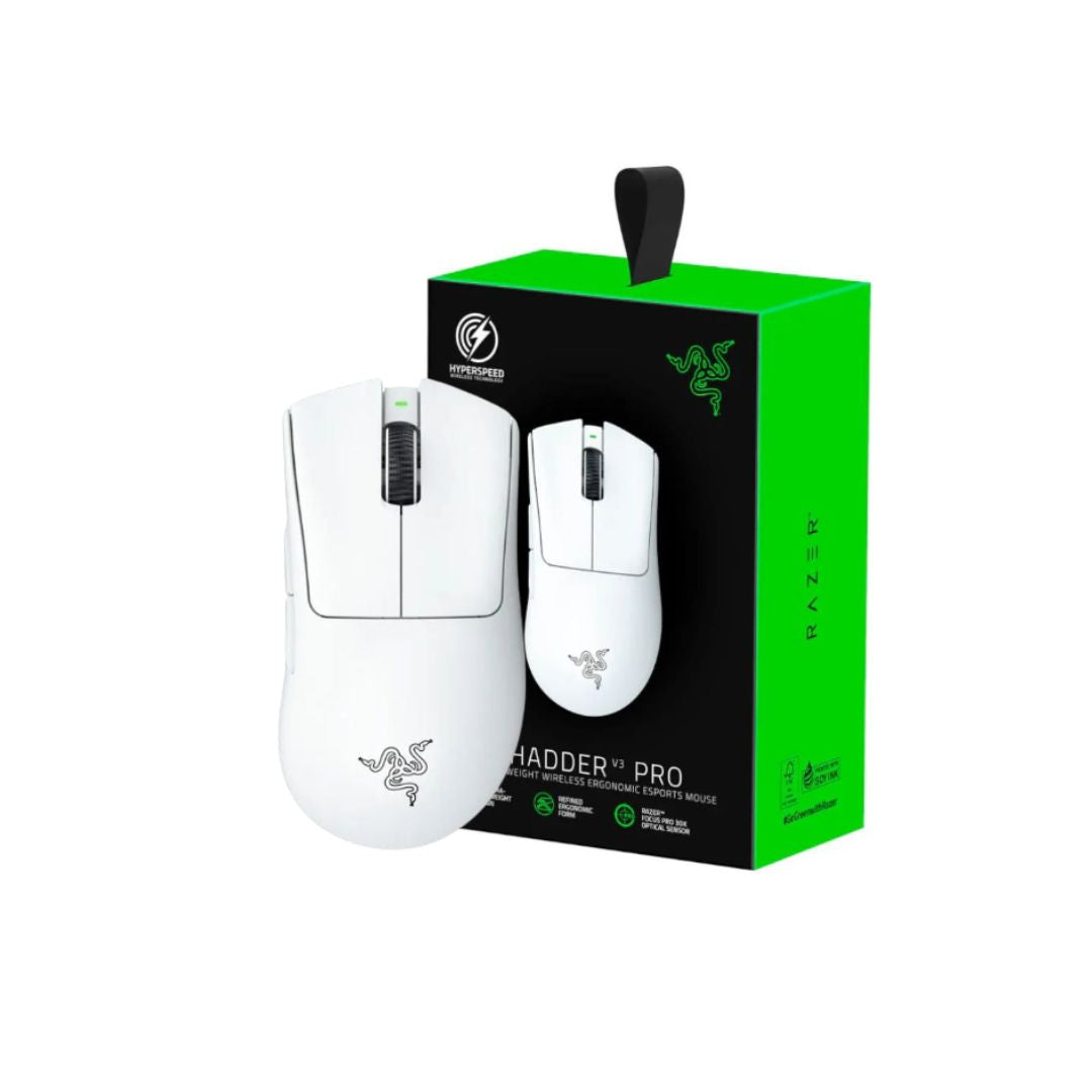 Razer DeathAdder V3 Pro Gaming Mouse White – Iraq